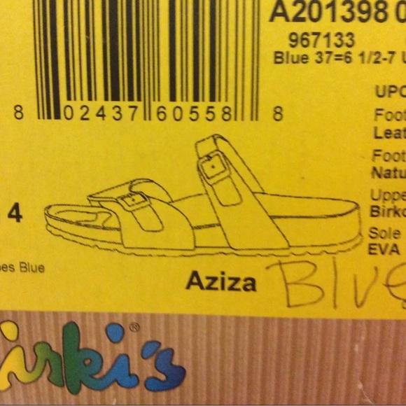 BIRKI'S BY BIRKENSTOCK MARTINA NARVIC STRIPES SOFT BLUE - Picture 8 of 8